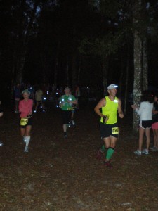 coming through the start/finish after the 5mi loop