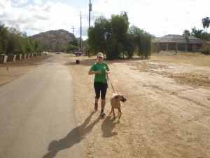 Gracie helping me through Mile 98