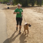Gracie helping me through Mile 98 Gracie helping me through Mile 98